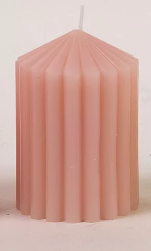 GYERTYA HENGER, 3D, BORDÁS, RÓZSASZÍN