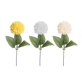 MŰVIRÁG SZÁLAS KRIZANTÉM, 1VIRÁGFEJ, 3LEVÉL