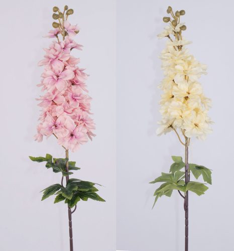 MŰVIRÁG, DELPHINIUM SZÁL, 23 VIRÁG, 2 LEVÉL