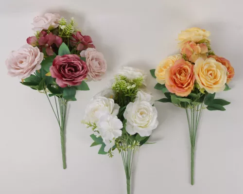 MŰVIRÁG, RÓZSACSOKOR HORT CSOKOR, 5 VIRÁGGAL