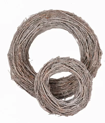 KOSZORÚ SZETTBEN, 2 DARABOS, ÁGVÉG, FEHÉR