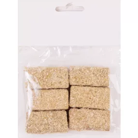 SZÉNABÁLA MINI, SZETTBEN, 6 DARABOS, NATÚR