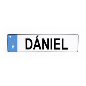 RENDSZÁMTÁBLA DÁNIEL