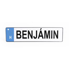 RENDSZÁMTÁBLA BENJÁMIN