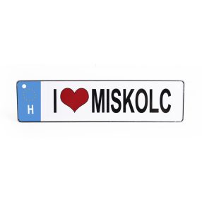 RENDSZÁMTÁBLA, I LOVE MISKOLC
