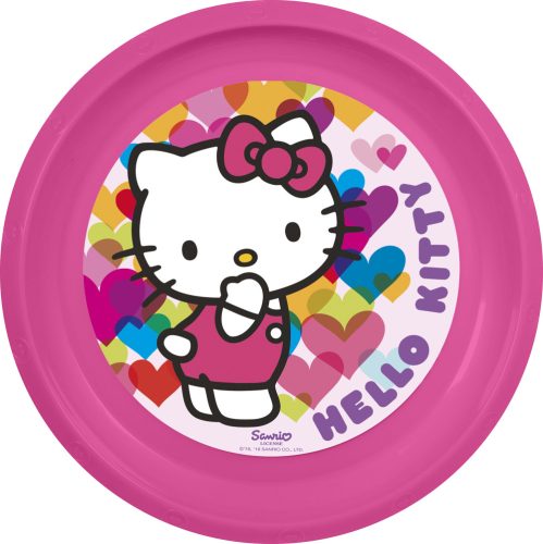 673760 LICENC MŰANYAG  HELLO KITTY  DINNER PLATE