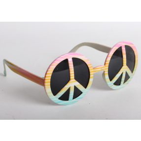 PARTY SZEMÜVEG, BÉKE SZIMBÓLUM, SZÍVÁRVÁNYSZÍNŰ