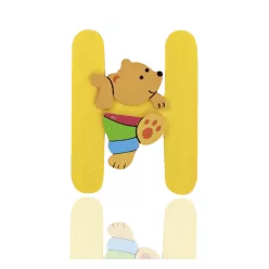 WOODEN LETTER BEAR H