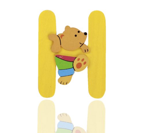 WOODEN LETTER BEAR H