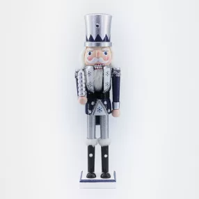 FA DIÓTÖRŐ CILINDERREL, KÉK-FEHÉR EZÜST GLITERREL