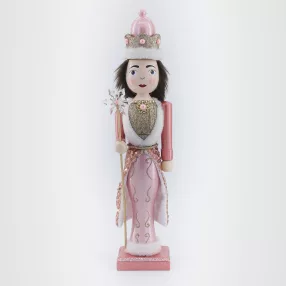 FA KIRÁLYNŐ HÓPIHE BOTTAL, SZŐRMÉS, ROSEGOLD