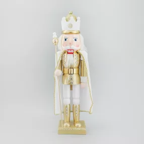 FA DIÓTÖRŐ KIRÁLY PALÁSTTAL, FEHÉR-ARANY GLITERREL