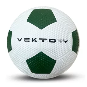 FOCILABDA, (5), GUMI, ZÖLD/FEHÉR, 360-380GRAMM