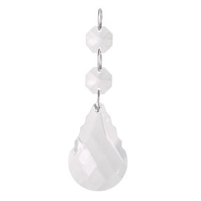 VÍZTISZTA KRISTÁLY MEDÁL, CSEPP ALAKÚ