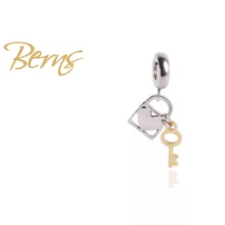 CHARM-PADLOCK+KEY SS-GO