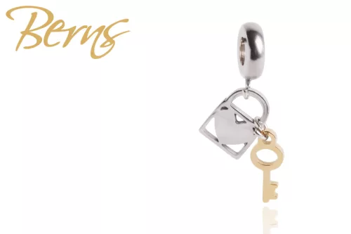 CHARM-PADLOCK+KEY SS-GO