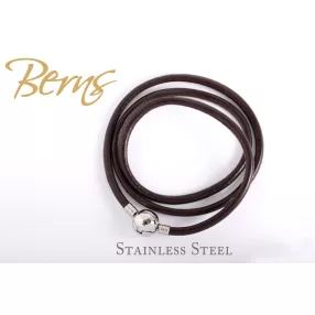 LÁNC B.CHARM FEKETE BŐR 50CM