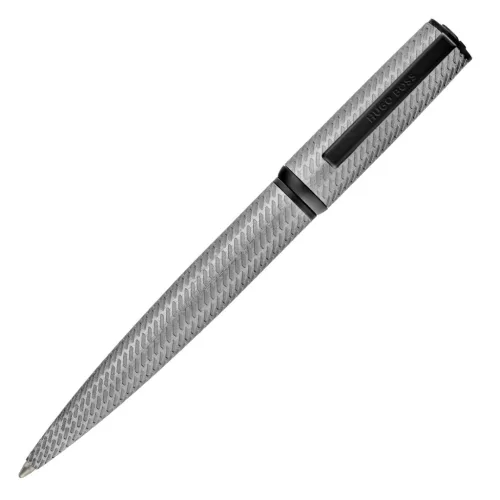 HUGO BOSS golyóstoll, Arche Pattern kollekció - ezüst