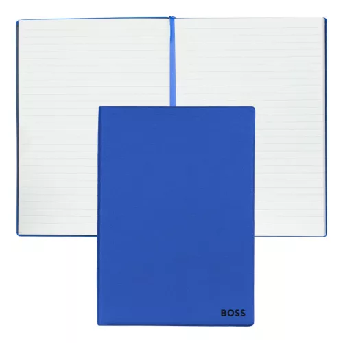 BOSS notesz A5, Essential kollekció - kék; vonalas          okkal