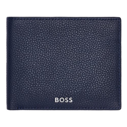 Hugo Boss kártya- és papírpénztartó, Classic Grained kollekció - sötétkék