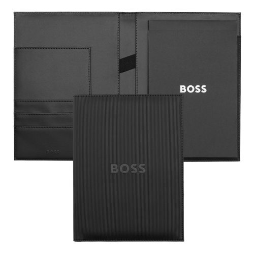 Hugo Boss mappa A5, Formation Line kollekció - fekete