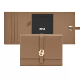 BOSS mappa A5, Double B kollekció - camel barna