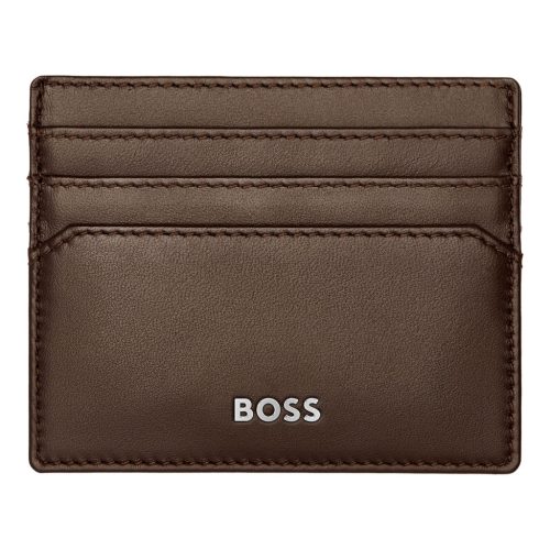 Hugo Boss kártyatartó, Classic Smooth kollekció - barna