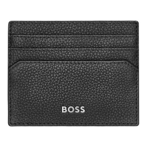 Hugo Boss kártyatartó, Classic Grained kollekció - fekete