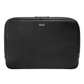 BOSS laptop táska, Classic Grained kollekció - fekete