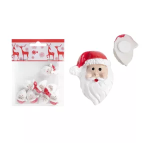 POLIREZIN MIKULÁSFEJ, SZETTBEN, 8 DARABOS, ZACSKÓBAN