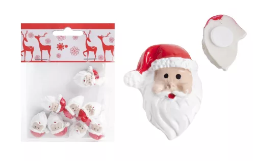 POLIREZIN MIKULÁSFEJ, SZETTBEN, 8 DARABOS, ZACSKÓBAN