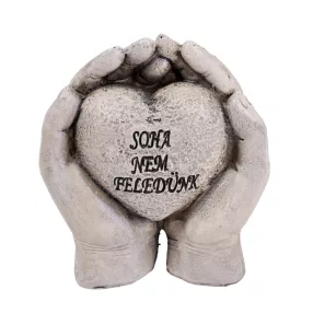P.KÉZBEN SZÍV SZÜRKE   9*10