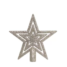 KARÁCSONYI CSÚCSDÍSZ CSILLAG, ARANY GLITTER