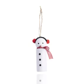 DEKOR FA AKASZTÓS HÓEMBER, PIROS SÁLLAL