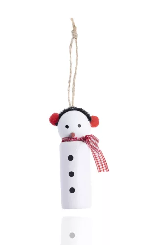 DEKOR FA AKASZTÓS HÓEMBER, PIROS SÁLLAL