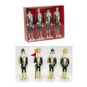   DEKOR POLIREZIN DIÓTÖRŐ DÍSZDOBOZBAN, 4 DARABOS, SÖTÉTZÖLD