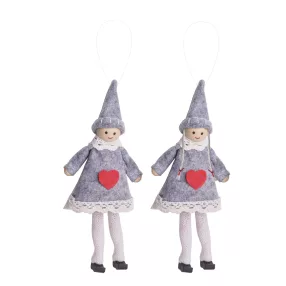 DEKOR AKASZTÓS FILC FIÚ VAGY LÁNY, SZÜRKE-FEHÉR