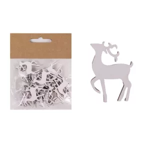 FA RÉNSZARVAS SZETTBEN, 24 DARABOS, FEHÉR