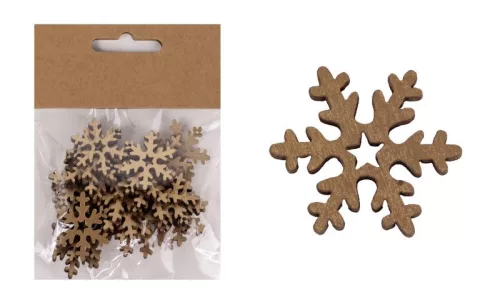 FA HÓKRISTÁLY SZETTBEN, 24 DARABOS, ARANY