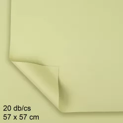   MŰANYAG CSOMAGOLÓ, SZETTBEN, 20 DARABOS, ÍVES, SOFT HALVÁNY SÁRGA