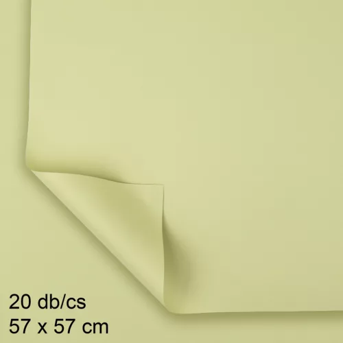 MŰANYAG CSOMAGOLÓ, SZETTBEN, 20 DARABOS, ÍVES, SOFT HALVÁNY SÁRGA