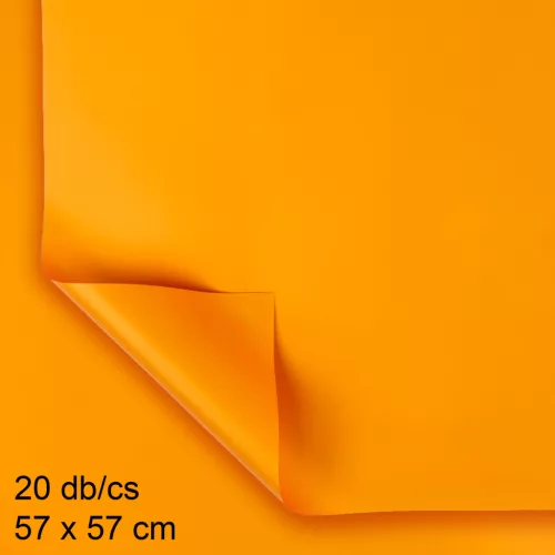 MŰANYAG CSOMAGOLÓ, SZETTBEN, 20 DARABOS, ÍVES, SOFT NARANCSSÁRGA