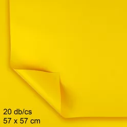   MŰANYAG CSOMAGOLÓ, SZETTBEN, 20 DARABOS, ÍVES, SOFT CITROMSÁRGA