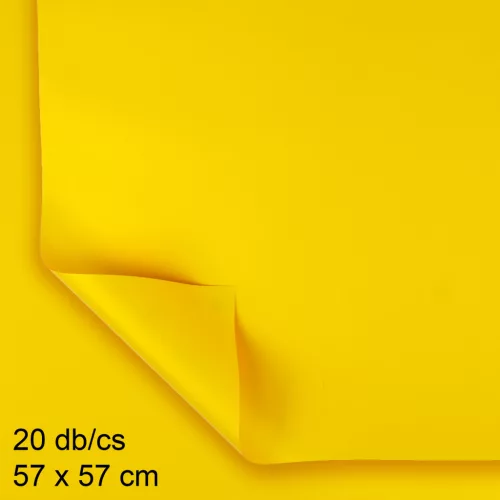 MŰANYAG CSOMAGOLÓ, SZETTBEN, 20 DARABOS, ÍVES, SOFT CITROMSÁRGA