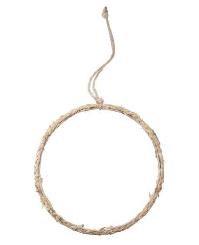 RAFFIA KOPOGTATÓ, KÖR ALAKÚ, NATÚR
