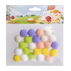 TEXTIL GOLYÓ SZETTBEN, 24 DARAB. SZÍNES