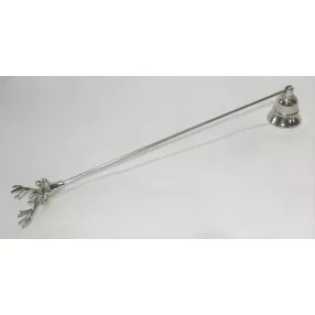 FÉM GYERTYA KOPOGTATÓ, FÉNYES EZÜST