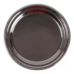 FÉM TÁLCA, KEREK, MATTEZÜST