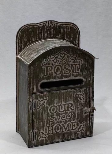 FÉM POSTALÁDA SZÜRK25*14*40