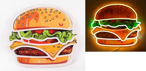 NEON HAMBURGER    34*1,5*30